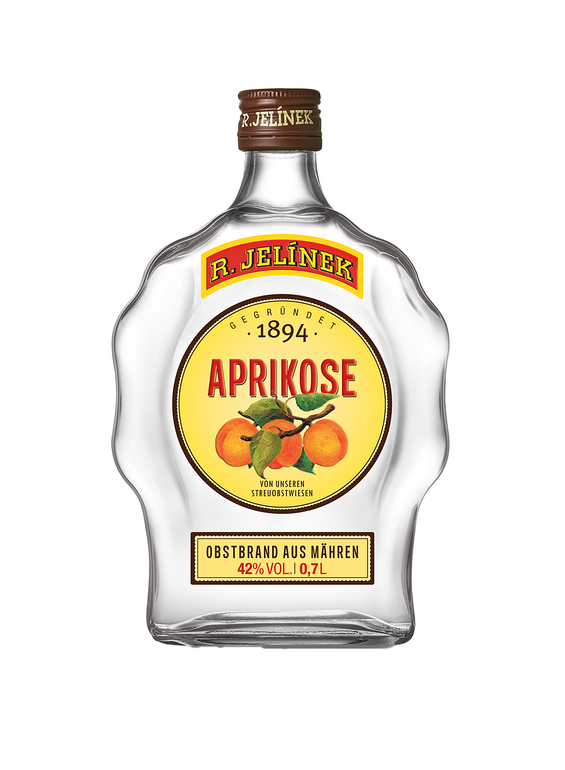 R.Jelinek Aprikose Obstbrand (Apricot Brandy) 42% Vol. 0,7l