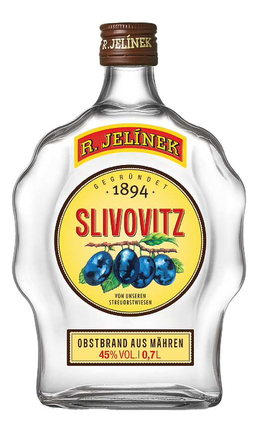 R.JELINEK Slivovitz Obstbrand (Plum Brandy) 45% Vol. 0,7l